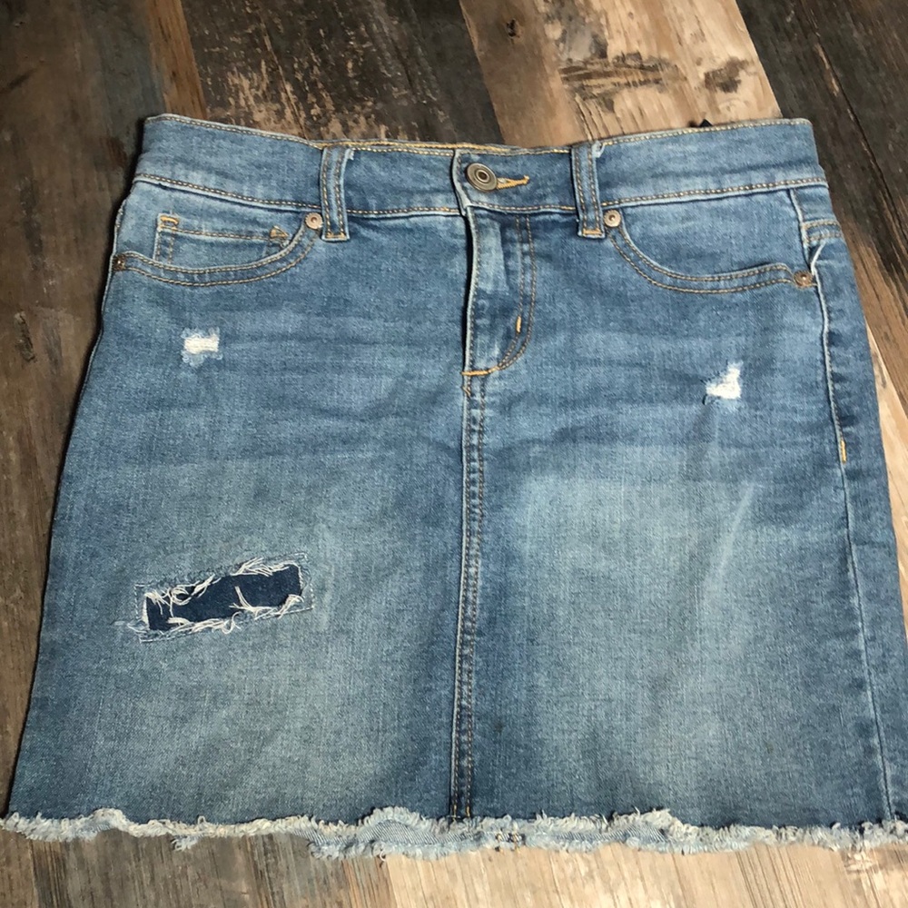 Girls’ Dex adjustable denim mini skirt size 12